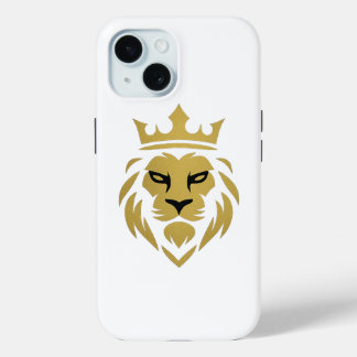🦁 Golden Lion Luxe Telefoonhoes – Krachtig & vet
