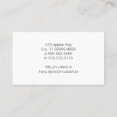 Golden Lion Red Shield Heraldry Visitekaartje (Achterkant)