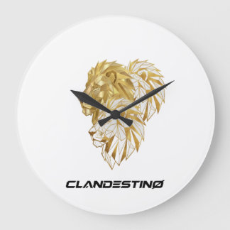 Golden Lion Wall Clock – Majestic Design Grote Klok