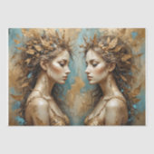 Golden Lives Sisters Decoupage Tissuepapier (Voorkant)