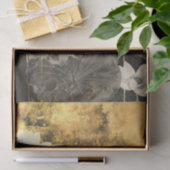 Golden Lotus Elegance waterverf Tissuepapier (Geschenk)