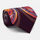 Golden Lotus Fractal Stropdas 2 (Opgerold)