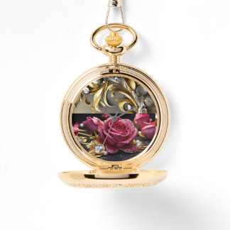 Golden Lotus Horloge