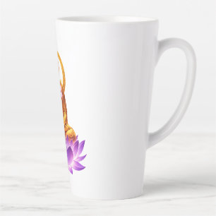 Golden Lotus Meditation Buddha Spiritual Yoga Desi Latte Mok