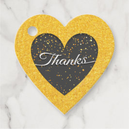 Golden Love Heart Bedankjes Labels