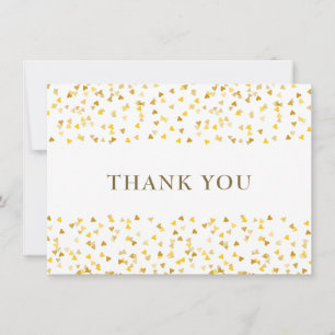 Golden Love Hearts Bedankt