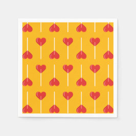 Golden Love Suckers Rood Servet