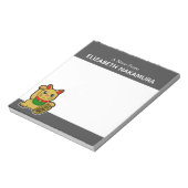Golden Lucky Cat gepersonaliseerd Notitieblok (Gedraaid)