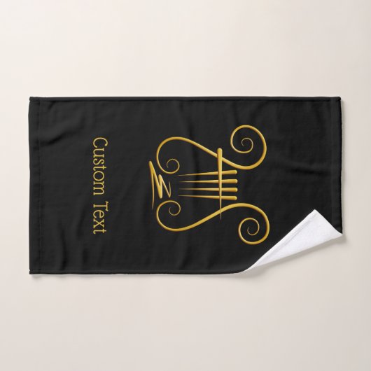 Golden lyre (Serviette à main)