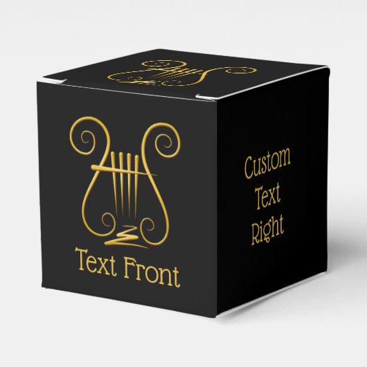 Golden Lyre Bedankdoosjes (Voorkant Zijde)