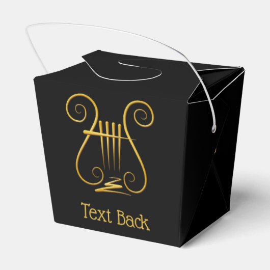 Golden Lyre Bedankdoosjes (Achterkant)