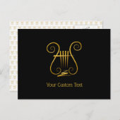 Golden Lyre Briefkaart (Voorkant / Achterkant)