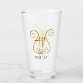 Golden Lyre Glas (Achterkant)