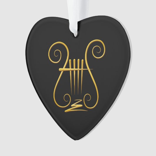 Golden Lyre Ornament (voorkant)