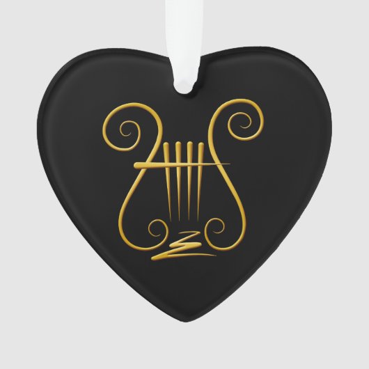 Golden Lyre Ornament (voorkant)