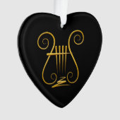 Golden Lyre Ornament (voorkant)