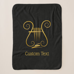 Golden Lyre Sherpa Deken