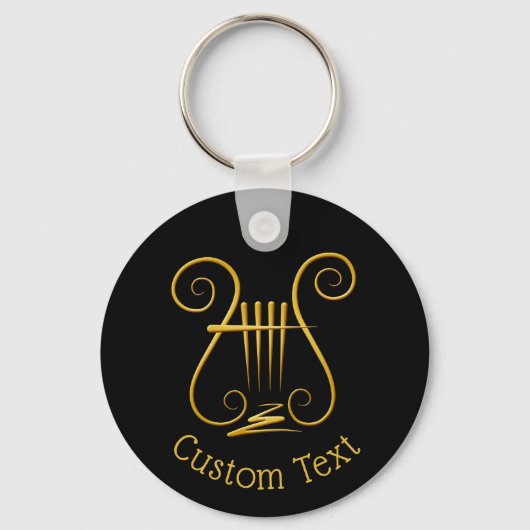 Golden Lyre Sleutelhanger (Voorkant)