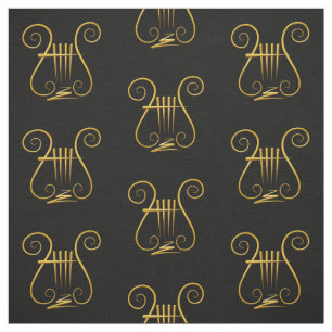 Golden Lyre Stof