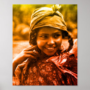 Golden Maghreb Tunisienne Djerba fille Poster