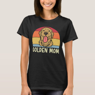Golden Mam Golden Retriever Dog Mam voor Vrouwen G T-shirt