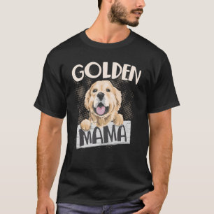 Golden Mama Dog Retriever Mam Breeder T-shirt