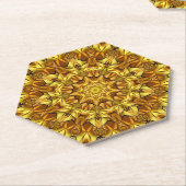 Golden Mandala Antiek Abstract Design-63495 Kartonnen Onderzetters (Schuin)