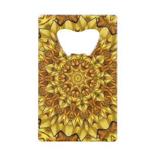 Golden Mandala Antiek Abstract Design-63495 Kredietkaart Flessenopener