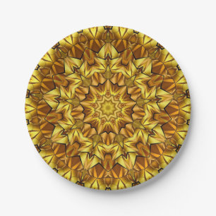 Golden Mandala Antiek Abstract Design-63495 Papieren Bordje