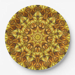 Golden Mandala Antiek Abstract Design-63495 Papieren Bordje