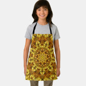 Golden Mandala Antiek Abstract Design-63495 Schort (Insitu)