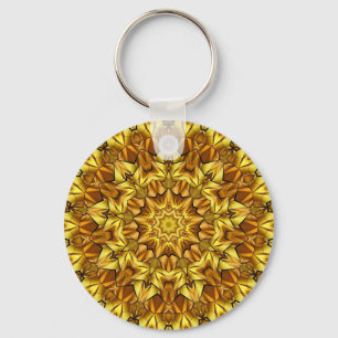Golden Mandala Antiek Abstract Design-63495 Sleutelhanger
