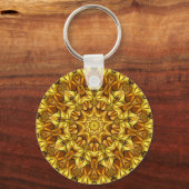 Golden Mandala Antiek Abstract Design-63495 Sleutelhanger (Achterkant)