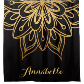 Golden Mandala Douchegordijn (Voorkant)