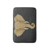 Golden Mandala Elephant Graphic Art - Boho Print Badmat (Voorkant Verticaal)