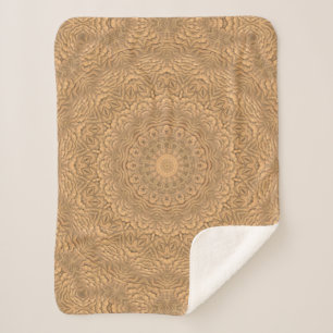 Golden mandala. Golden Sand. Sherpa Deken