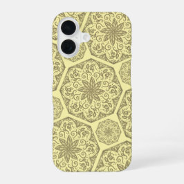 Golden Mandala Mozaïek Patroon Telefoonhoes iPhone 16 Hoesje