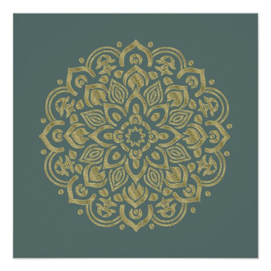 Golden Mandala - Poster (Devant)