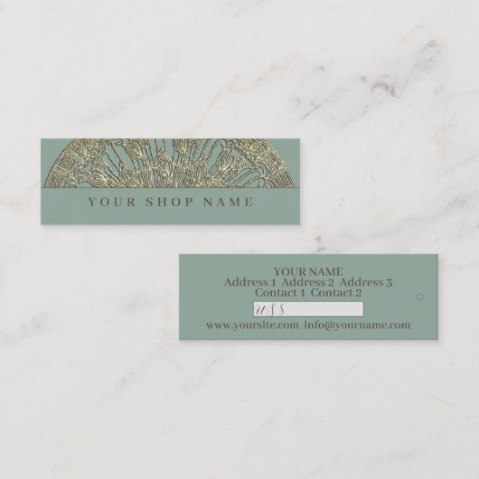 Golden Mandala - Prijs Label - Visitekaartje (Voorkant / Achterkant)