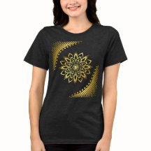 Golden Mandala T-shirt voor dames