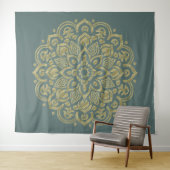 Golden Mandala - Tapisserie (En situation (horizontale))
