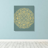 Golden Mandala - Toile Enveloppée (Insitu (Plancher de Bois))