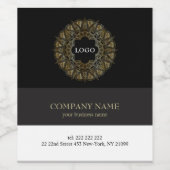 Golden Mandala Wijn Etiket (Enkel label)