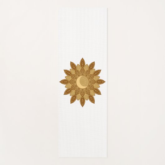 Golden Mandala Yoga Mat (Voorkant)