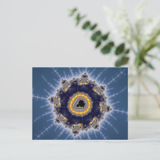Golden Mandelbrot - Fractal Briefkaart (Staand voorkant)