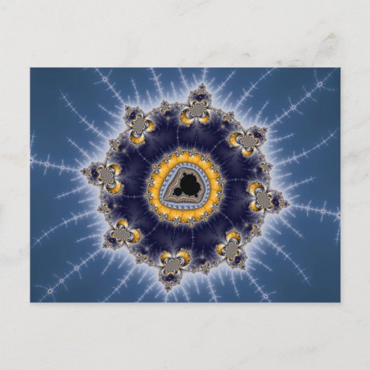 Golden Mandelbrot - Fractal Briefkaart (Voorkant)