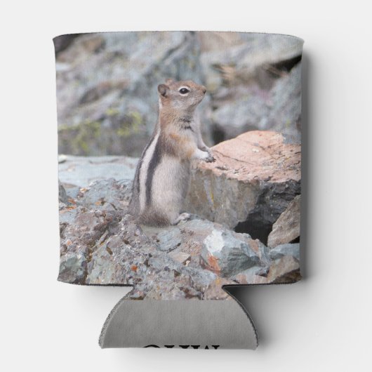 Golden-Mantled Ground Squirrel at Glacier II Blikjeskoeler (Achterkant)