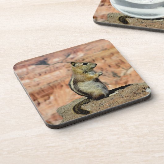 Golden Mantled Ground Squirrel Bier Onderzetter (Linkerzijde)