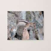 Golden Mantled Ground Squirrel bij Glacier II Legpuzzel (Horizontaal)