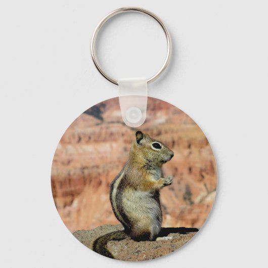 Golden Mantled Ground Squirrel Sleutelhanger (Voorkant)